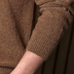 Light Bronze Virgin Wool Crew Neck Jumper