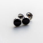 Black Onyx & Rhodium Cufflinks