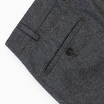 Featherstone London grey wool tailored trousers - button