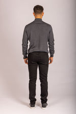 Mid Grey Merino Wool Turtle Neck Jumper