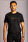 Featherstone London Black Organic Cotton T-Shirt - Gold Logo