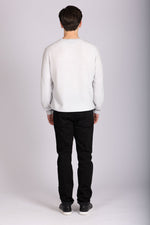Light Grey Virgin Wool Crew Neck Jumper