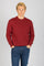 Red Marl Wool Crew Neck Jumper