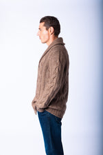 Hazel Cable Knit Shawl Cardigan