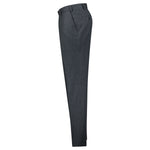 Featherstone London grey wool tailored trousers - side