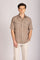 Taupe Linen Short Sleeve Shirt