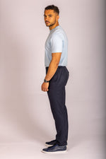 Sky blue crew neck T-shirt – Featherstone London men’s T-shirts - Side View