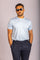 Pale Blue Classic Cotton T-Shirt