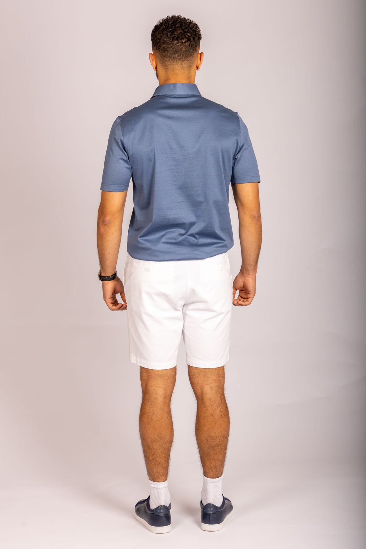 Steel Blue Performance Polo Shirt