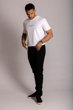 Featherstone London White Organic Cotton T-Shirt - Deep Green Logo