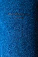 Navy Wool Textured Polo Jumper