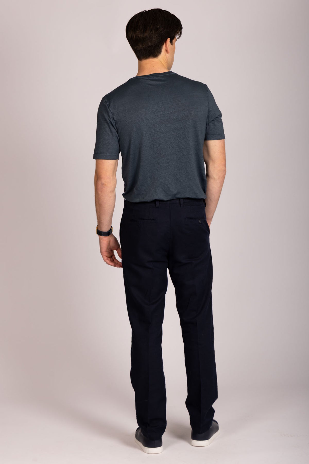Soft Marbled Ink Blue T-Shirt